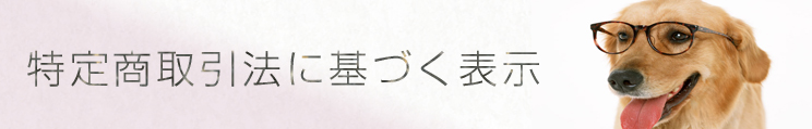 得的商取引法に基づく表示