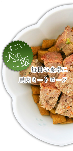 すごい犬ご飯 馬肉ミートローフ